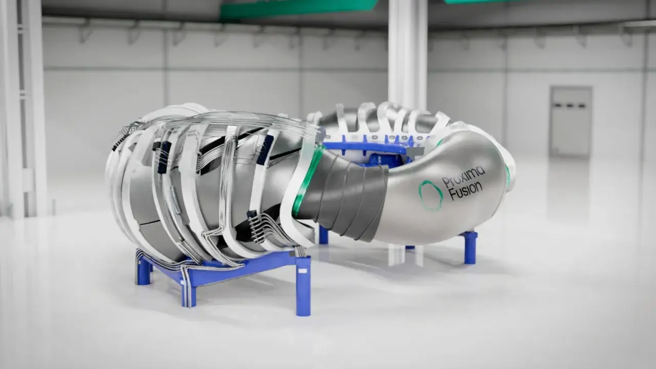 Ein Prototyp für Fusionsenergie von Proxima Fusion, ein Beispiel für innovative Energie Startups.