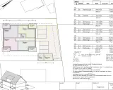 Grundriss des Erdgeschosses mit 11 Baunvo (Wohnungen und Terrassen), Technik und Nebenanlage.