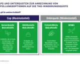 Grafik erklärt Caps und Unterquoten für die THG-Minderungsquote. Sie zeigt konventionelle, abfallbasierte und fortschrittliche Biokraftstoffe sowie RFNBOs.